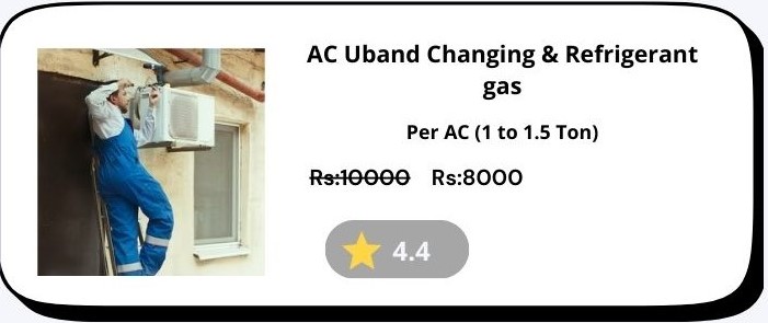 AC Uband Change Service & Refrigerant Gas