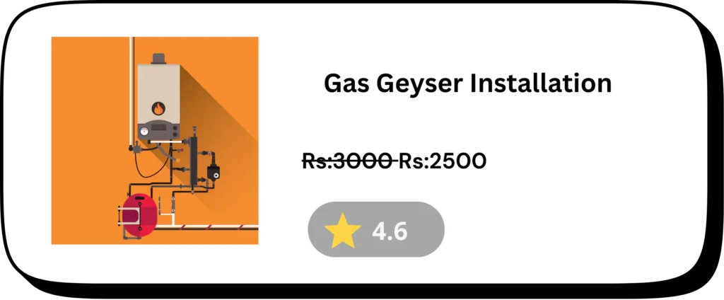 Gas Geyser installation