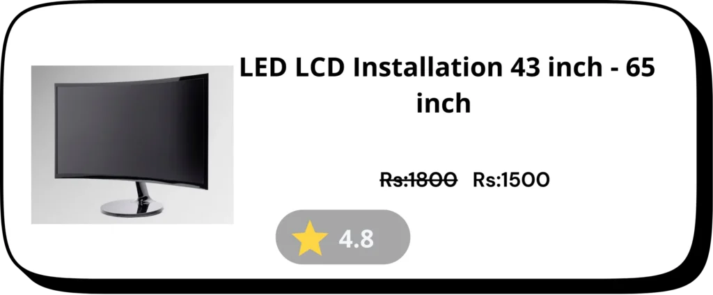 LED LCD installation 43 - 65 inch