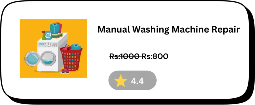 Manual washing machine repair