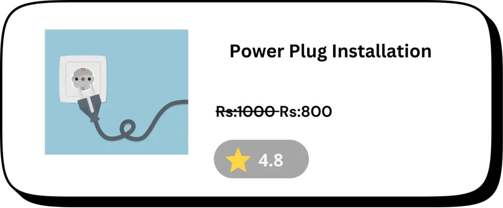 Power plug installation