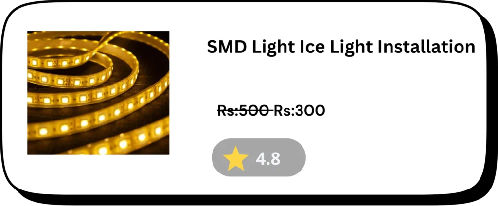 SMD light ice light installation