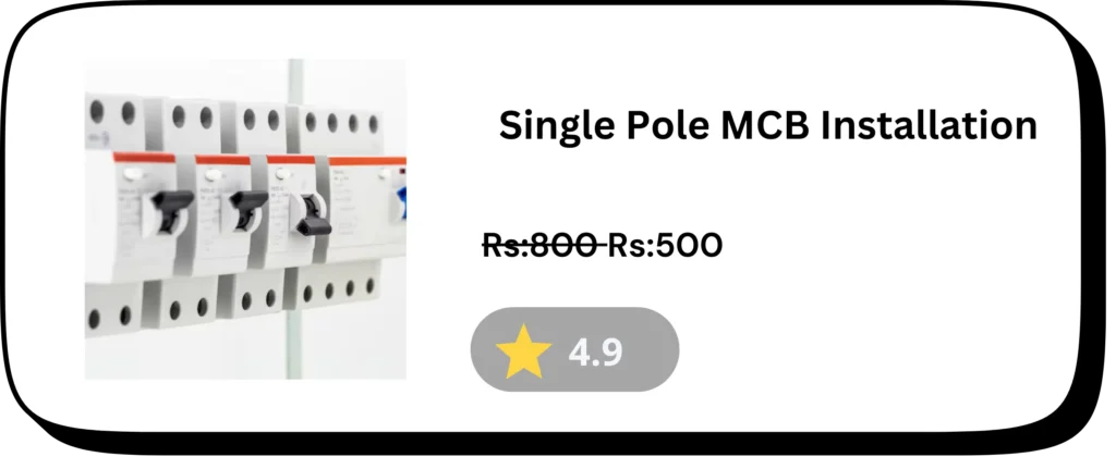 Single Pole MCB Installation