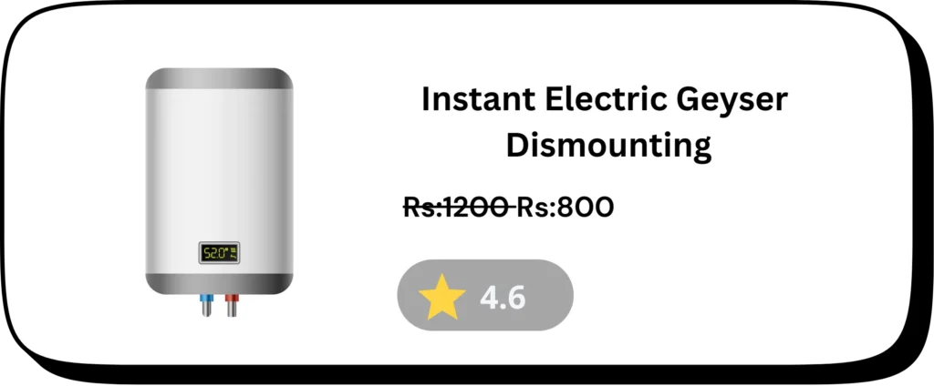 Instant Electric Geyser Dismounting