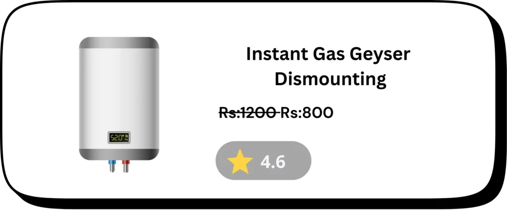 Instant Gas Geyser Dismounting