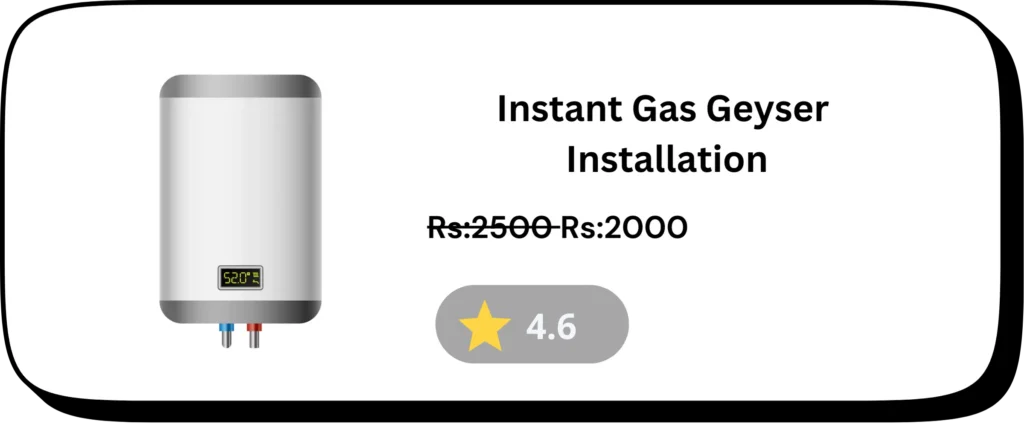 Instant Gas Geyser Installation